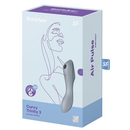 Stimulateur de clitoris CURVY TRINITY 3 Satisfyer Gris