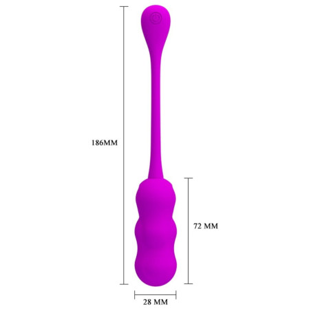 Oeuf vibrant LESHY Pretty Love 7 x 2.8cm Violet