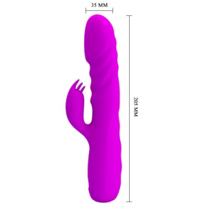 Vibro Rabbit avec poussée MELANIE Pretty Love 21cm Violet