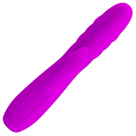Vibro Rabbit avec poussée MELANIE Pretty Love 21cm Violet
