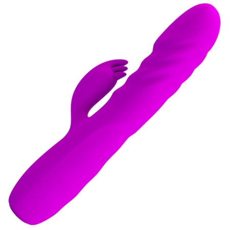 Vibro Rabbit avec poussée MELANIE Pretty Love 21cm Violet