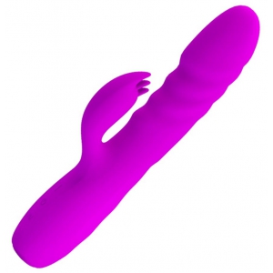 Vibro Rabbit avec poussée MELANIE Pretty Love 21cm Violet