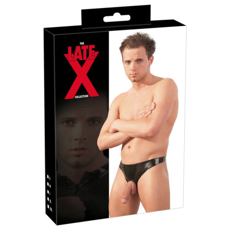 Slip en latex avec Ouverture à l'avant