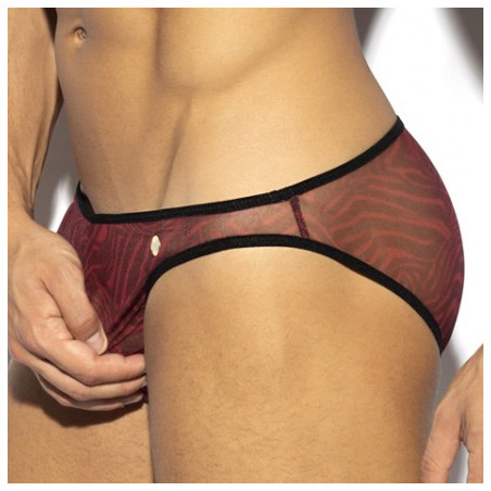 Bikini LEOPARD Rouge