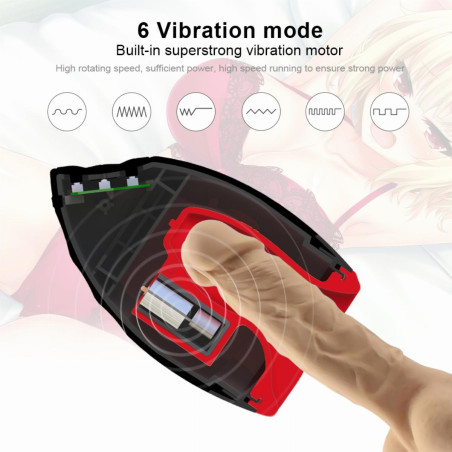 Masturbateur chauffant ORAL CHIVEN 6 Vibrations