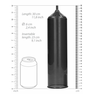 Pompe à pénis DELUXE BEGINNER 23 x 5.5cm Noire