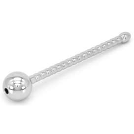 Plug d'urètre percé LONG BALL 10cm 2