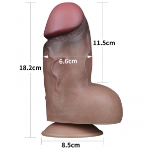 Gode THICKUP Nature Cock 12 x 6.5cm Latino