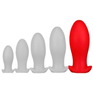 Plug Silicone SAURUS EGG XXL 18.5 x 8.3cm Rouge