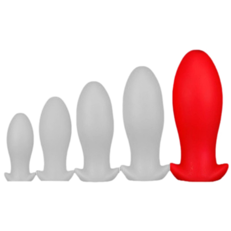 Plug Silicone SAURUS EGG XXL 18.5 x 8.3cm Rouge