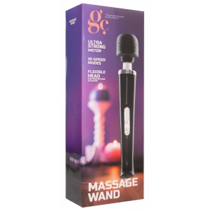 Stimulateur MEGA WAND 32cm - Tête 6cm Noir