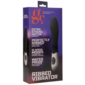 Vibro RIBBED VIBRATOR 12 x 3.7cm Noir