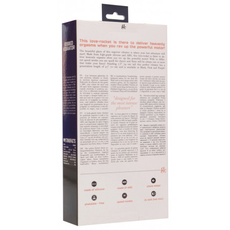 Vibro RIBBED VIBRATOR 12 x 3.7cm Noir