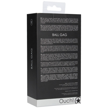 Bâillon boule GAG STRAP Noir