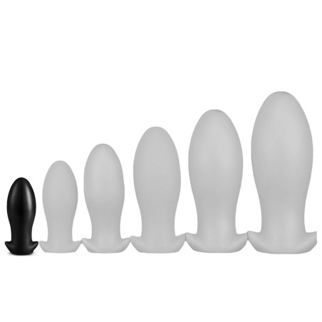 Plug Silicone SAURUS EGG S 10 x 4.5 cm Noir