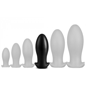 Plug Silicone SAURUS EGG XL 16.5 x 7.3cm Noir
