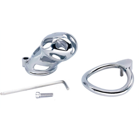 Cage de chastéte en métal COBRA STEEL 10 x 3.7cm