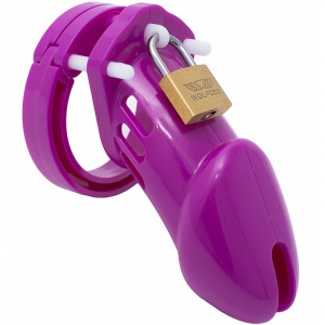Cage de chasteté Silicone BRAN 9 x 3cm Violette