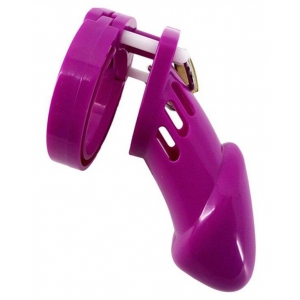 Cage de chasteté Silicone BRAN 9 x 3cm Violette