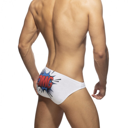 Slip de bain OMG Blanc
