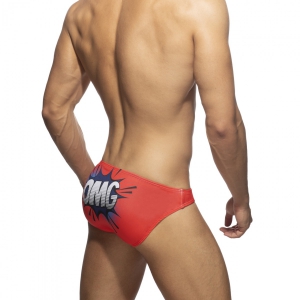 Slip de bain OMG Rouge