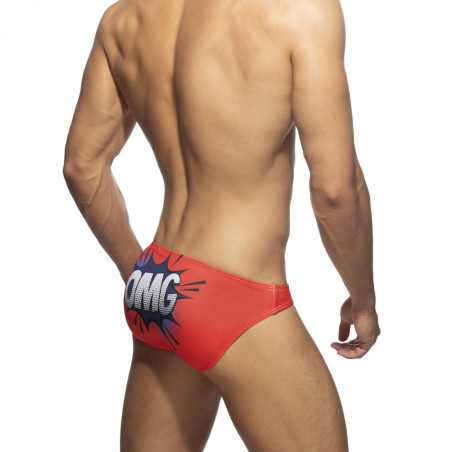 Slip de bain OMG Rouge