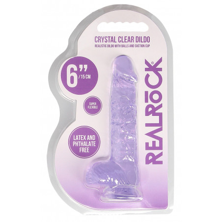 Gode CRYSTAL CLEAR Violet 12 x 3cm