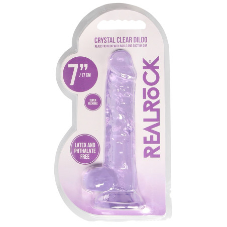 Gode CRYSTAL CLEAR Violet 14 x 3.5cm