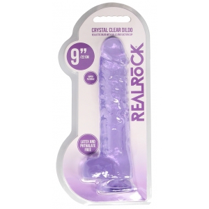 Gode CRYSTAL CLEAR Violet 19 x 4.5cm