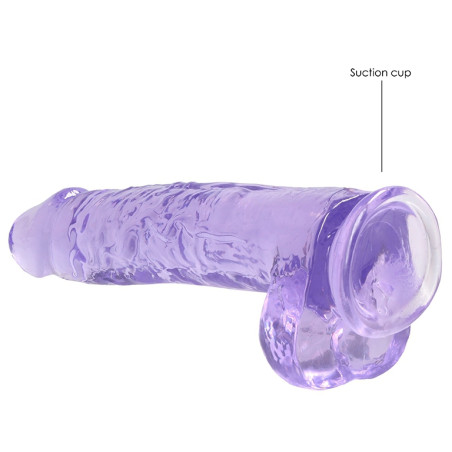 Gode CRYSTAL CLEAR Violet 19 x 4.5cm