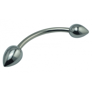 Stimulateur de prostate en métal DOUBLE HEAD 25cm