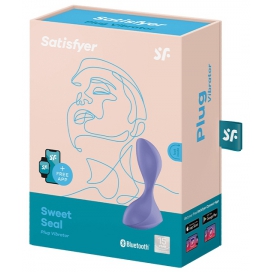 Plug vibrant connecté SWEET SEAL Satisfyer 7 x 3.5cm Lilas 2