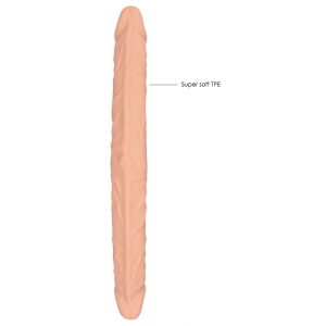 Double Gode REALROCK 36 x 4.4cm Flesh