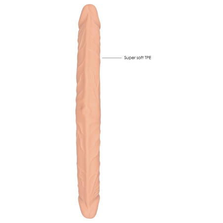 Double Gode REALROCK 36 x 4.4cm Flesh