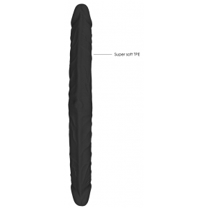Double gode REALROCK 36 x 4.4cm Noir