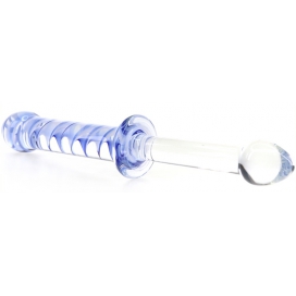Gode en verre SCREW DUO 24 x 3.3cm 2
