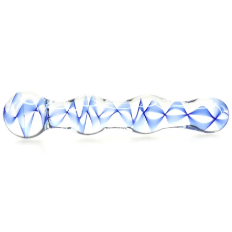 Gode en verre SCREW BEADS 17 x 3.5cm