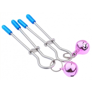Kit Sm MIX BONDAGE Bleu-Rose 4 pièces