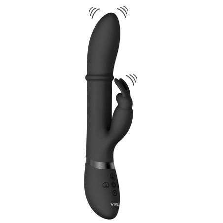 Vibro Rabbit HALO 24.5 x 3.5cm Noir