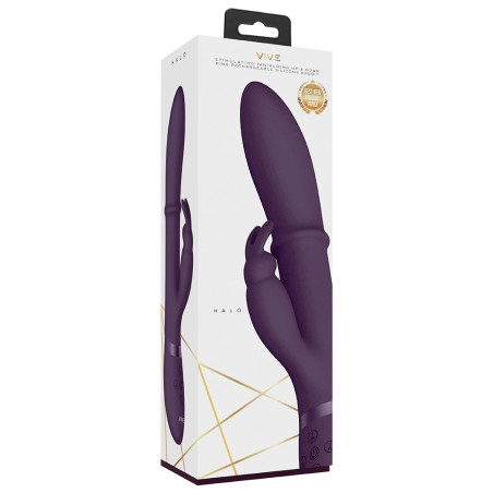 Vibro Rabbit HALO 24.5 x 3.5cm Violet