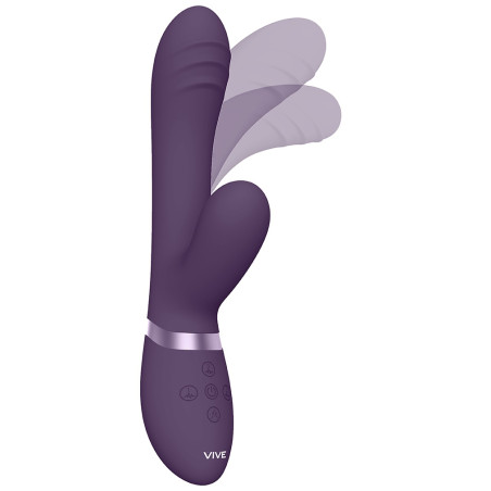 Vibro Rabbit TANI 22 x 3.5cm Violet
