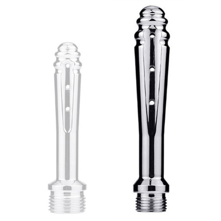 Embout de lavement anal en métal FOZZ M 11 x 2.3cm