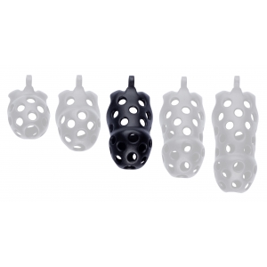 Cage de chasteté DOTTY L 9.5 x 3.9cm Noire
