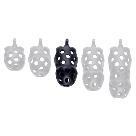 Cage de chasteté DOTTY L 9.5 x 3.9cm Noire