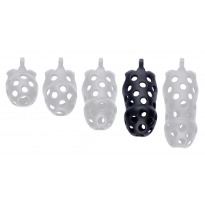 Cage de chasteté DOTTY XL 10 x 4cm Noire