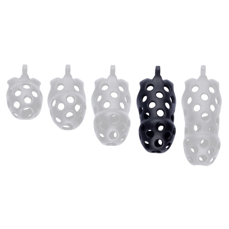 Cage de chasteté DOTTY XL 10 x 4cm Noire