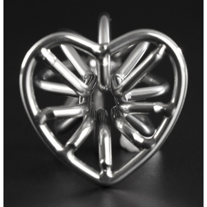 Plug en métal HEART LINE L 8 x 4.2cm