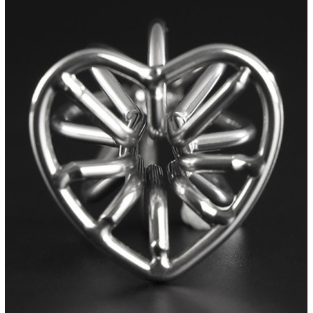 Plug en métal HEART LINE L 8 x 4.2cm