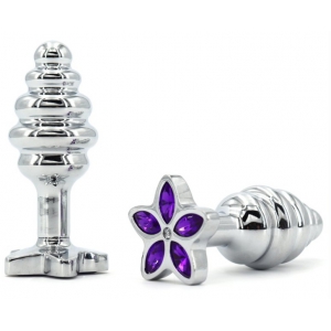 Plug Bijou STAR 6.5 x 2.8cm Violet