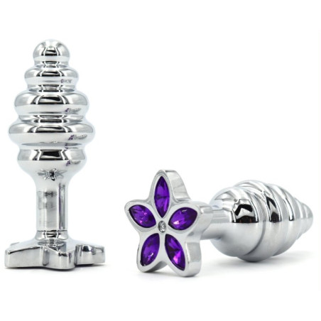 Plug Bijou STAR 6.5 x 2.8cm Violet